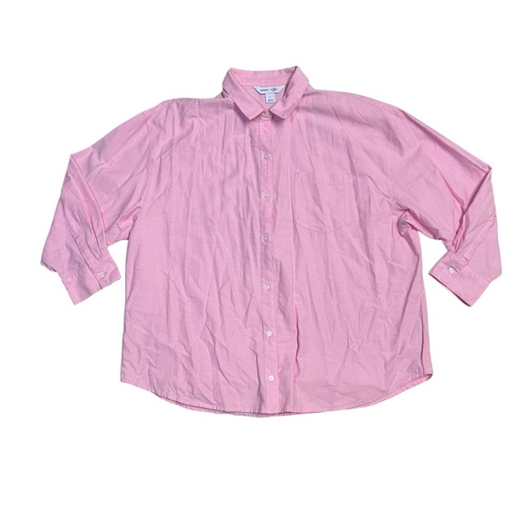 Old Navy pink button down shirt women’s - Picture 1 of 3